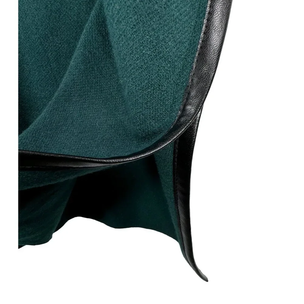 Chicos Embellished Zipper‎ Sweater Ruana Green sz XXS/S - Picture 6 of 9